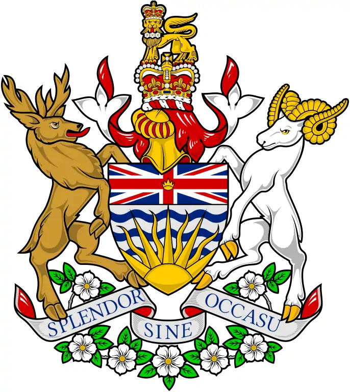 Герб провинции Британская Колумбия